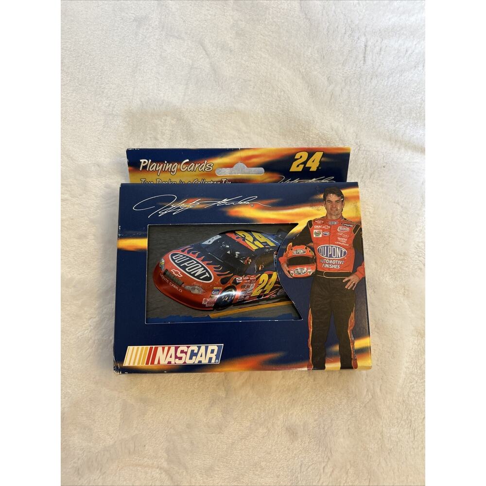 DuPont 2 Decks of Playing Cards In Collectors Tin NASCAR